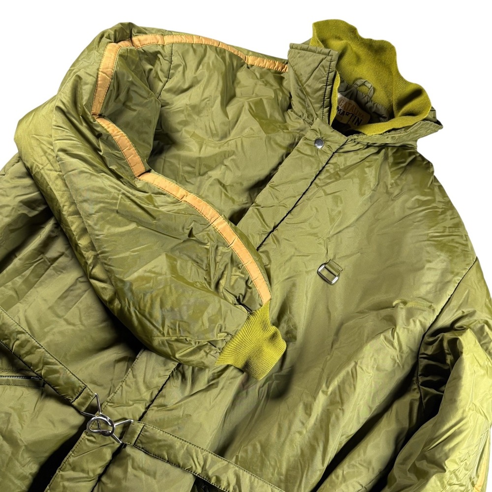 VTG Catalina Martin Mens XL Olive Green Belted Puffer Ski Jacket Parka 70s